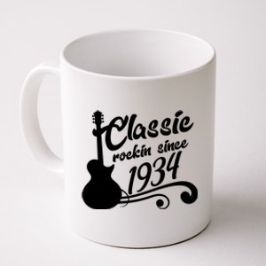 90th Birthday Classic Rockin Since 1934 Coffee Mug