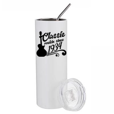 90th Birthday Classic Rockin Since 1934 Stainless Steel Tumbler