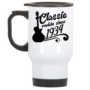 90th Birthday Classic Rockin Since 1934 Stainless Steel Travel Mug