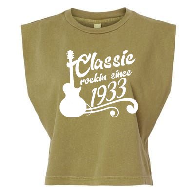 90th Birthday Classic Rockin Since 1933 Garment-Dyed Women's Muscle Tee