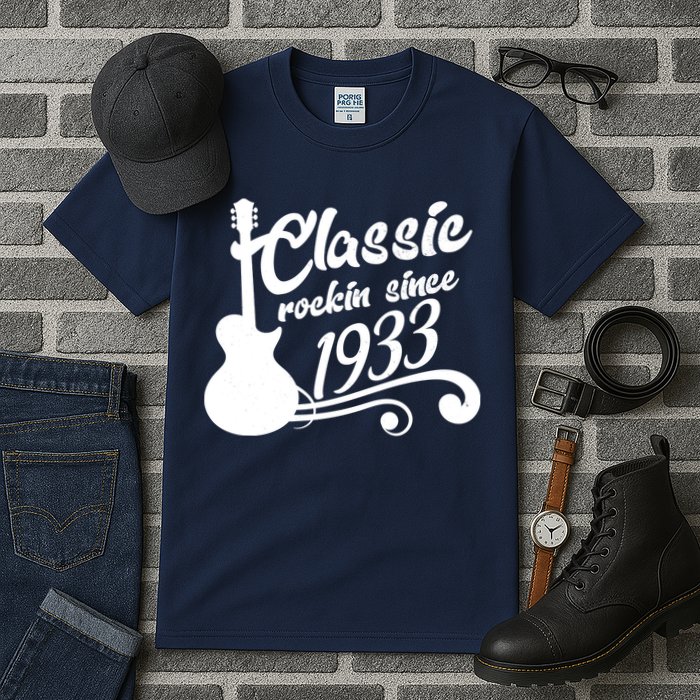 90th Birthday Classic Rockin Since 1933 Tall T-Shirt