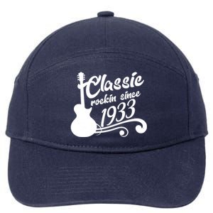 90th Birthday Classic Rockin Since 1933 7-Panel Snapback Hat