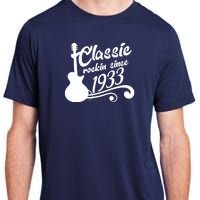 90th Birthday Classic Rockin Since 1933 Adult ChromaSoft Performance T-Shirt