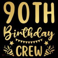 90th Birthday Crew 90 Party Crew Group Friends BDay Tank Top
