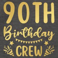 90th Birthday Crew 90 Party Crew Group Friends BDay Vector Backpack