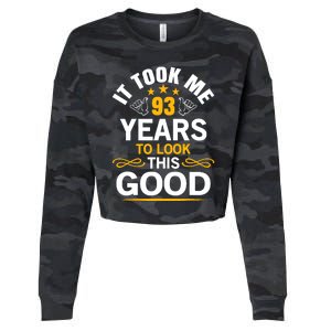 93th Birthday design Took Me 93 Years Old Birthday Cropped Pullover Crew