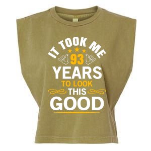 93th Birthday design Took Me 93 Years Old Birthday Garment-Dyed Women's Muscle Tee