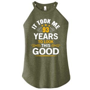 93th Birthday design Took Me 93 Years Old Birthday Women's Perfect Tri Rocker Tank