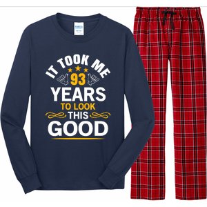 93th Birthday design Took Me 93 Years Old Birthday Long Sleeve Pajama Set