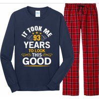 93th Birthday design Took Me 93 Years Old Birthday Long Sleeve Pajama Set