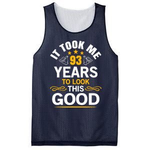 93th Birthday design Took Me 93 Years Old Birthday Mesh Reversible Basketball Jersey Tank