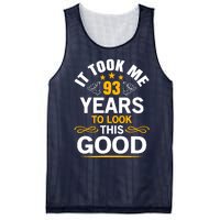 93th Birthday design Took Me 93 Years Old Birthday Mesh Reversible Basketball Jersey Tank