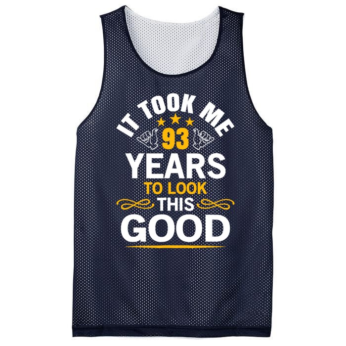 93th Birthday design Took Me 93 Years Old Birthday Mesh Reversible Basketball Jersey Tank