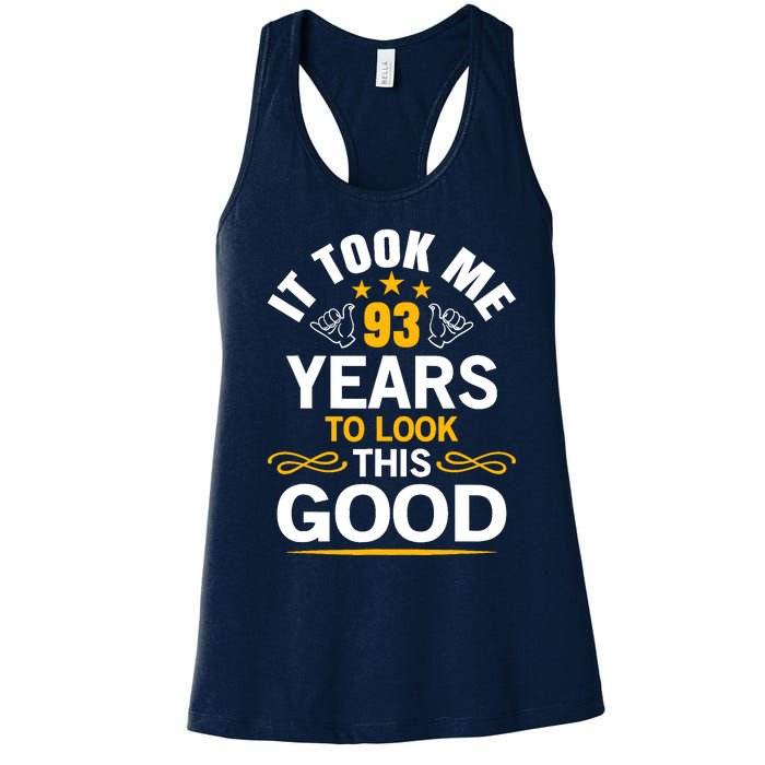 93th Birthday design Took Me 93 Years Old Birthday Women's Racerback Tank