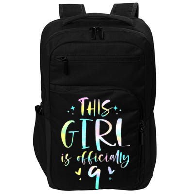 9th Birthday For Girls 9 Years Old Being Awesome Gift Impact Tech Backpack