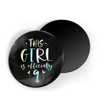 9th Birthday For Girls 9 Years Old Being Awesome Gift Magnet