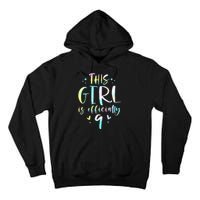 9th Birthday For Girls 9 Years Old Being Awesome Gift Tall Hoodie