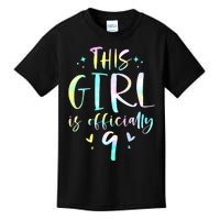 9th Birthday For Girls 9 Years Old Being Awesome Gift Kids T-Shirt