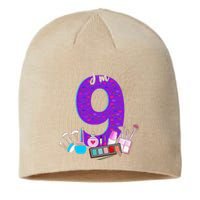 9th Birthday For Little Girl Makeup 9 Birthday 9Years Old Sustainable Beanie