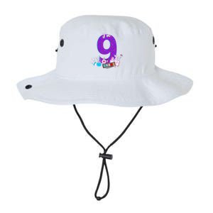 9th Birthday For Little Girl Makeup 9 Birthday 9Years Old Legacy Cool Fit Booney Bucket Hat