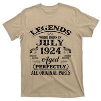 99th Birthday Gift Legends Born In July 1924 99 Years Old T-Shirt