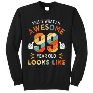 99th Birthday Gifts 99 Years Old looks Like Funny 99th Bday Sweatshirt