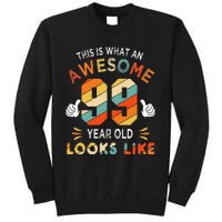 99th Birthday Gifts 99 Years Old looks Like Funny 99th Bday Sweatshirt