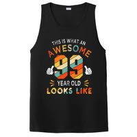 99th Birthday Gifts 99 Years Old looks Like Funny 99th Bday PosiCharge Competitor Tank