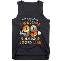 99th Birthday Gifts 99 Years Old looks Like Funny 99th Bday Tank Top