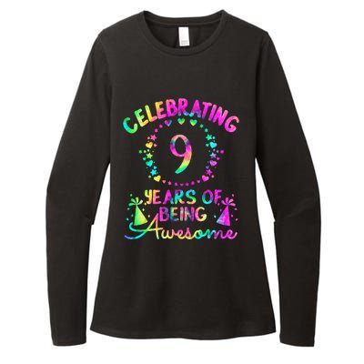 9 Birthday Girl 9 Years Old Birthday Gift Womens CVC Long Sleeve Shirt