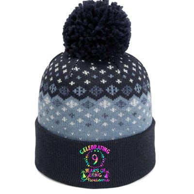 9 Birthday Girl 9 Years Old Birthday Gift The Baniff Cuffed Pom Beanie