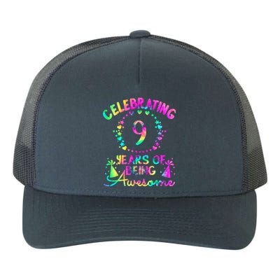 9 Birthday Girl 9 Years Old Birthday Gift Yupoong Adult 5-Panel Trucker Hat