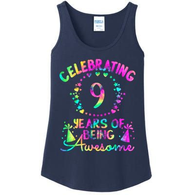 9 Birthday Girl 9 Years Old Birthday Gift Ladies Essential Tank