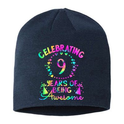 9 Birthday Girl 9 Years Old Birthday Gift Sustainable Beanie