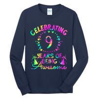 9 Birthday Girl 9 Years Old Birthday Gift Tall Long Sleeve T-Shirt