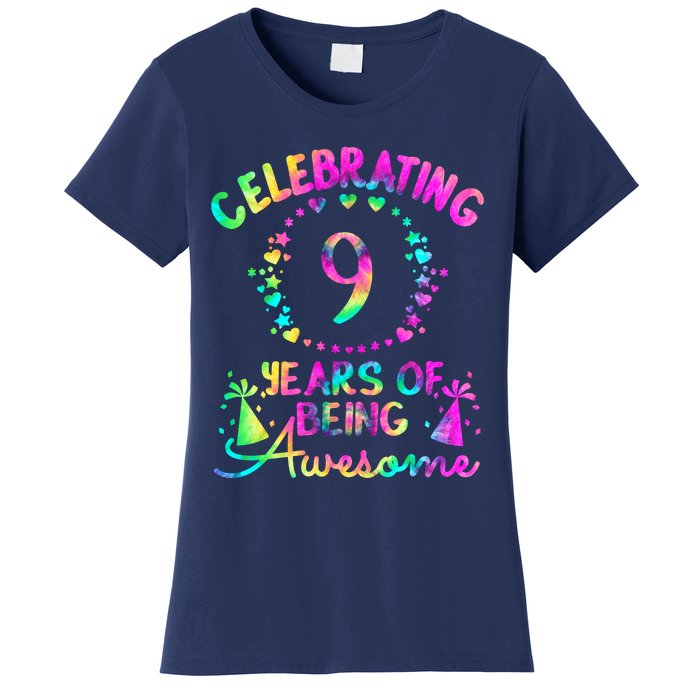 9 Birthday Girl 9 Years Old Birthday Gift Women's T-Shirt