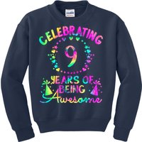 9 Birthday Girl 9 Years Old Birthday Gift Kids Sweatshirt