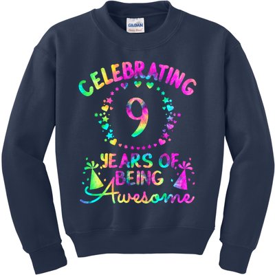 9 Birthday Girl 9 Years Old Birthday Gift Kids Sweatshirt