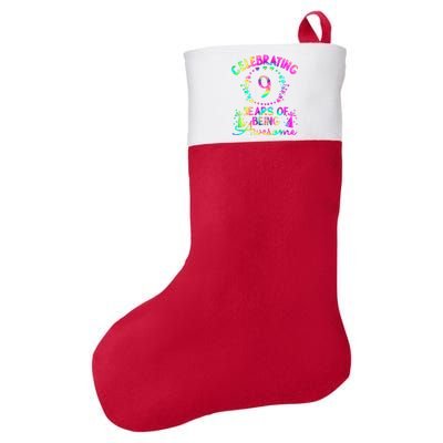 9 Birthday Girl 9 Years Old Birthday Gift Felt Holiday Christmas Stocking