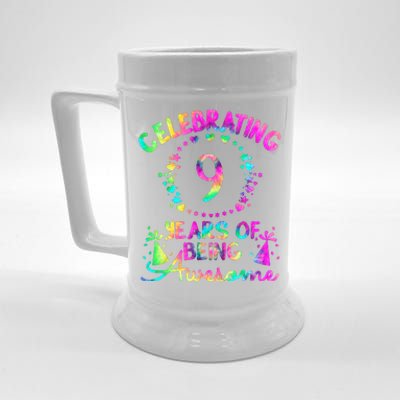 9 Birthday Girl 9 Years Old Birthday Gift Beer Stein