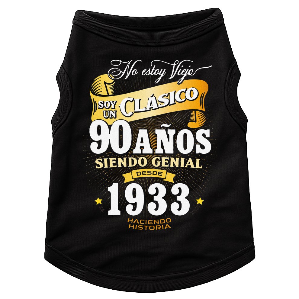 90th Birthday Gift For In Spanish Regalo Cumpleanos 90 Doggie Tank