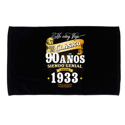 90th Birthday Gift For In Spanish Regalo Cumpleanos 90 Microfiber Hand Towel
