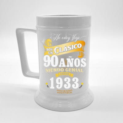 90th Birthday Gift For In Spanish Regalo Cumpleanos 90 Beer Stein