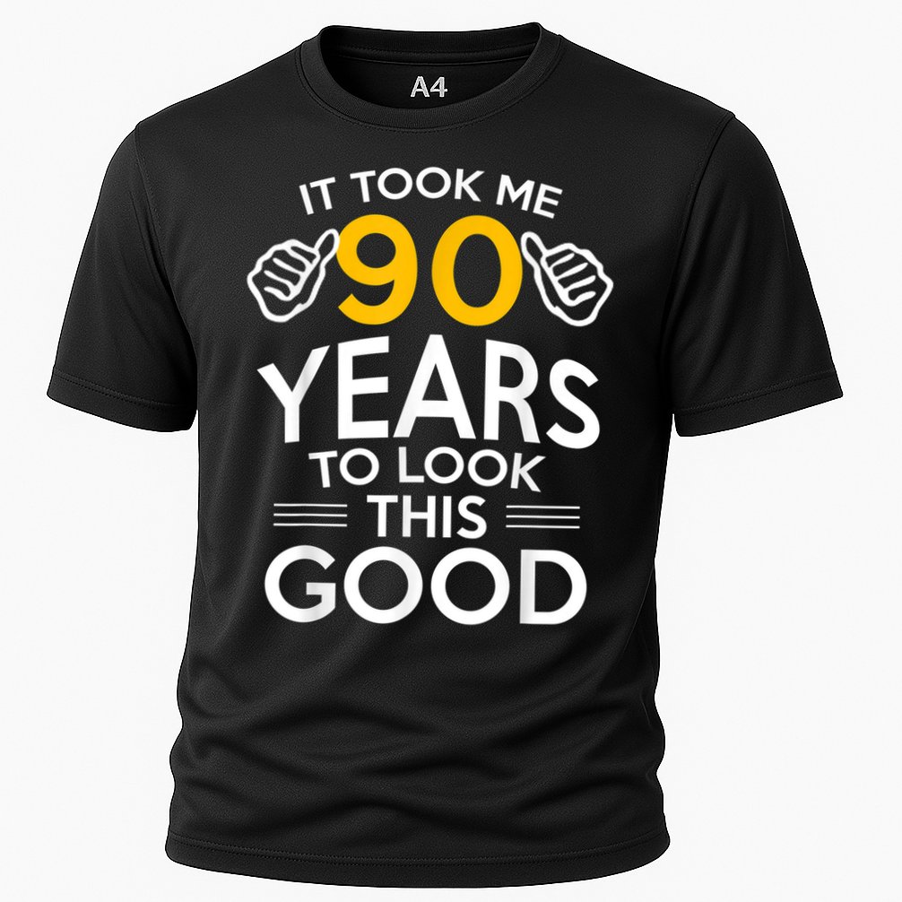 90th Birthday Gift, Took Me 90 Years - 90 Year Old Shirt Cooling Performance Crew T-Shirt