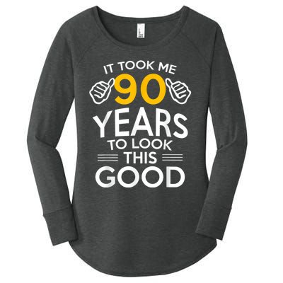 90th Birthday Gift, Took Me 90 Years - 90 Year Old Shirt Women's Perfect Tri Tunic Long Sleeve Shirt