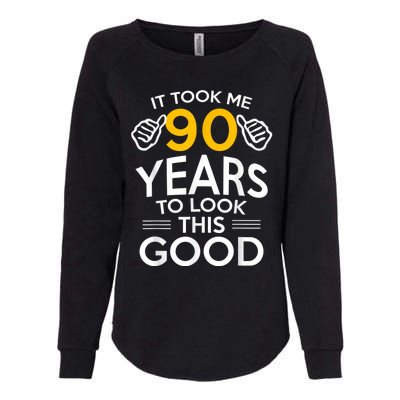 90th Birthday Gift, Took Me 90 Years - 90 Year Old Shirt Womens California Wash Sweatshirt