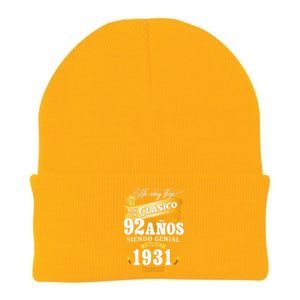 92nd Birthday Gift For In Spanish Regalo Cumpleanos 92 Knit Cap Winter Beanie