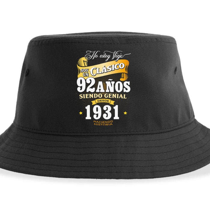 92nd Birthday Gift For In Spanish Regalo Cumpleanos 92 Sustainable Bucket Hat