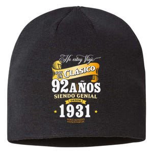 92nd Birthday Gift For In Spanish Regalo Cumpleanos 92 Sustainable Beanie