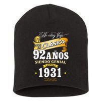 92nd Birthday Gift For In Spanish Regalo Cumpleanos 92 Short Acrylic Beanie